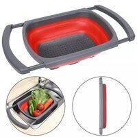 Collapsible folding drain basket for kitchen use