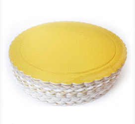 Hot Sale Colorful Food Grade Round Scalloped Edges