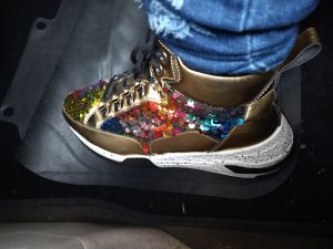 custom rhinestone and glitter shoes