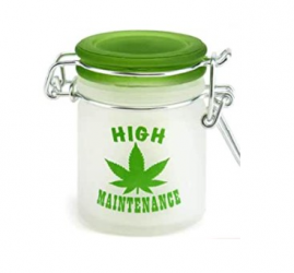 Glass stash storage jar/container for weed