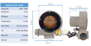 mini centrifugal fan