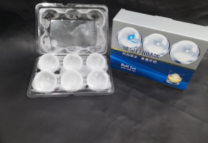 Foodgrade plastic (PET) box for 65mm Ice balls