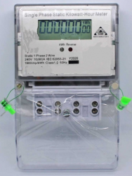 Single Phase Two Wire Static kWh Meter