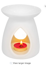 White smart scented wax Ceramic Melts Burner Candl