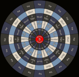 YumuQ Rolling Up Magnetic Dart Board Game with Dou