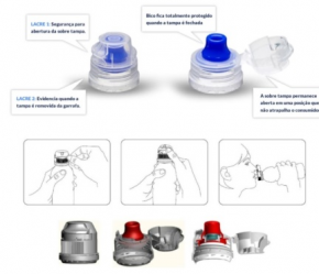 plastic sports flip top cap