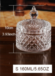 Wholesale glass jars for candle making with lids
