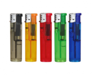 Plastic lighter rechargeable windproof, multicolor