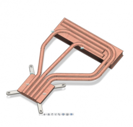 Custom copper heat sink solution
