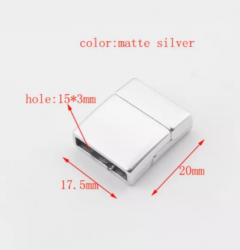 plain magnetic clasp silver stainless steel magnet