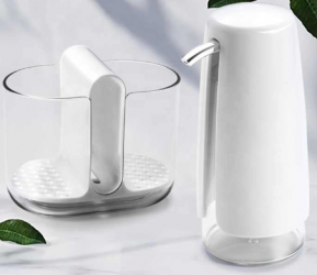 soap dispenser with tray
