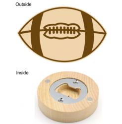 Custom logo promotional fridge magnet beer opener 
