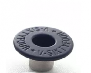 Custom Black Metal Jeans Button With Engraved Logo