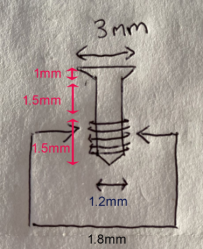 m1 m1.2 m2 pan head phillips stainless steel titan