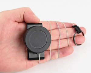 retractable keychain badge holder