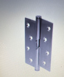 Stainless steel hinge tab with drop right and left