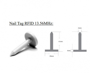 Waterproof NFC Nail RFID Tree Tags
