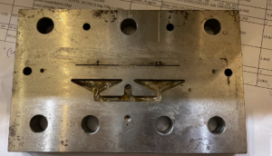 Electroerosion mould for Zip-lock Extruder