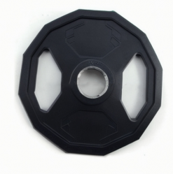 Two Grip Polygonal Rubber Coated hexagonal barbell