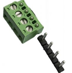 Plug in terminal block 3.5/3.81 mm breakable (male
