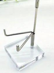 Hooks & Rails Acrylic Display Stand Metal Arm 