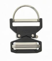 50mm D Ring Tactical Buckle Belt Black/Orange Buck